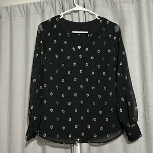Brand new long long button sleeve blouse